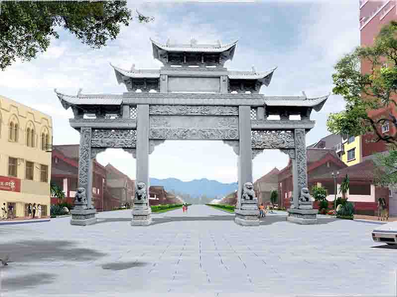 鄉(xiāng)村街道牌坊