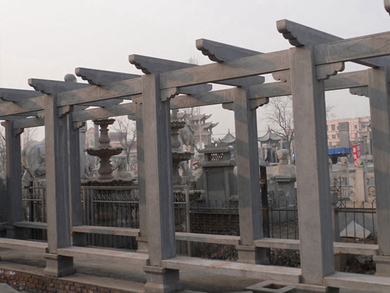 仿古大理石簡(jiǎn)易石雕涼亭