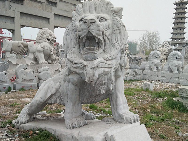 公園石雕獅子