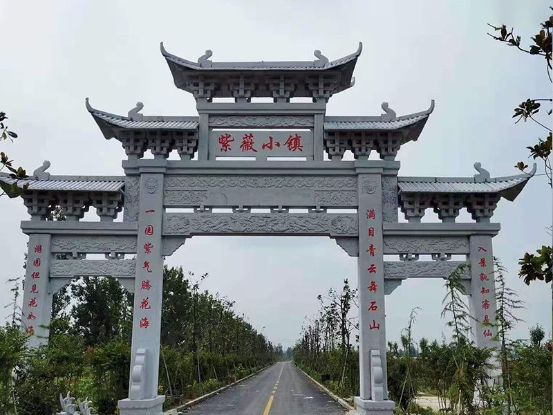景區(qū)三門(mén)五樓石牌坊樣式