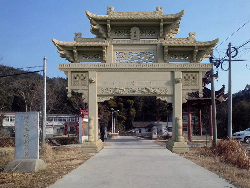 農村一門石牌樓價格