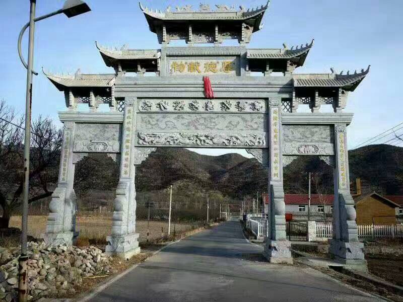 新農(nóng)村石門(mén)樓造型