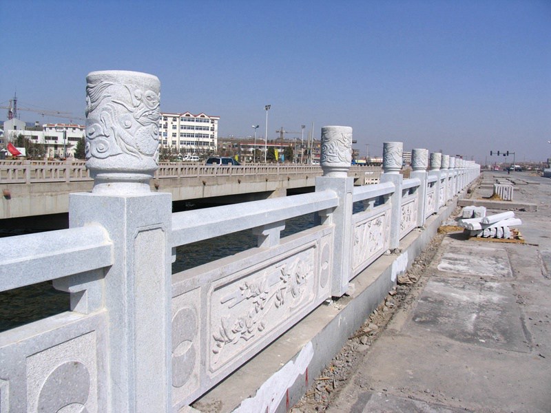 石欄桿安裝現(xiàn)場(chǎng)